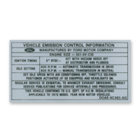 351-4V Auto/Manual Transmission Emission Decal