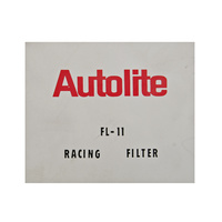 Autolite F-11 Racing Oil Filter Decal