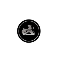 Holden Wheel Cap Disc 35mm - BLACK Late Style Lion with Long Tail