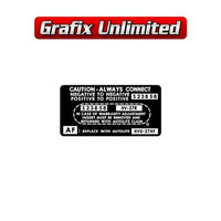 Battery Warranty Decal - Autolite Sta-Ful