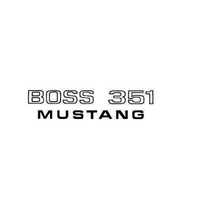 1971 Mustang Boss 351 Fender Decal
