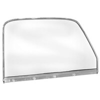 1947-50 Chevy Pickup Chrome Door Window Glass - Left