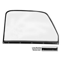 1950 Chevy Pickup Black Painted Vent Window Assembly