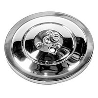 1950-72 Chevy Pickup Exterior Round Mirror - Chrome Ribbed