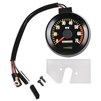 1967 Chevelle/El Camino Tachometer Black 5500 Redline