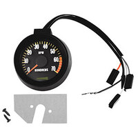 1967 Chevelle/El Camino Tachometer Black 6000 Redline