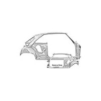 1966-67 Nova Door/Quarter Frame Assembly - Right