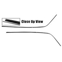 1962-64 Impala Roof Drip Rail w/ Clips (Pair)