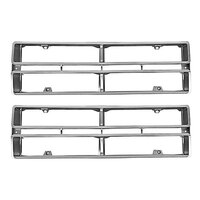 Silver Grille Insert - Pair for 1972-72 Ford Pick Up