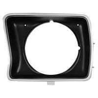 1978 - 1980 F100 F150 F250 F350 Bronco Headlight Surround - LH Black & Argent