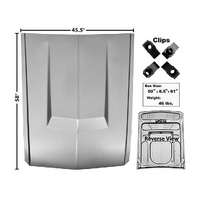 1967 - 1968 Shelby Mustang Eleanor Hood - Aluminum