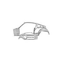 1965-66 Mustang Fastback Quarter/Door Frame Assembly - Left