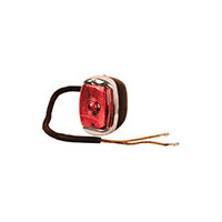 1940-53 Chevrolet Pickup Tail Lamp - Left, Black w/ Chrome