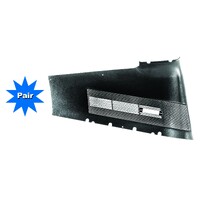 1967-68 Mustang Fastback Trim Quarter Vent Panel Assembly - Pair