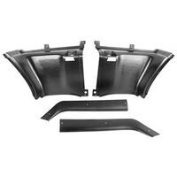 1969-70 Mustang Fastback 4pc Rear Quarter Panel Trim Set