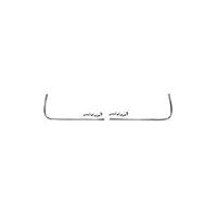 1967-68 Mustang Stainless Steel Grille Molding - Pair