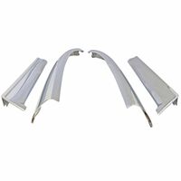1964 - 1968 Mustang Windshield Side & Upper Moulding Set - Convertible