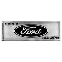 1965-66 Mustang/1966-67 Bronco Black/1960-66 Falcon Door Sill Scuff Plate Decal