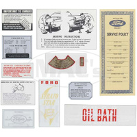1952 - 1953 Ford V8 Decal Kit