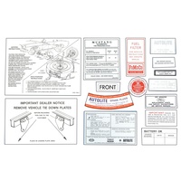 1966 Mustang 14 Piece Decal Kit