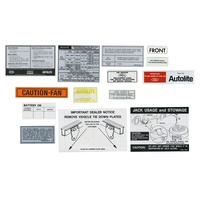 1969 Mustang 14 Piece Decal Kit