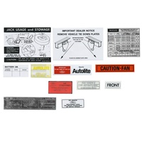 1971 Mustang 12 Piece Decal Kit