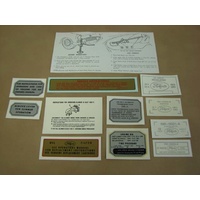 1956 Thunderbird 12 Piece Decal Kit