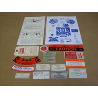 1962 Thunderbird 1 Piece Decal Kit