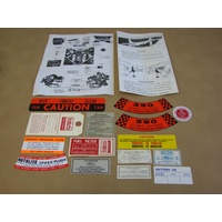 1963 Thunderbird 15 Piece Decal Kit