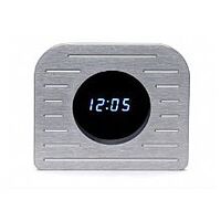 1937-1938  Ford Brushed Aluminium Clock Panel with VFD Clock -Teal Display