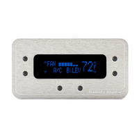 Digital Climate Control for Vintage Air Gen II - Silver Bezel, Blue Display