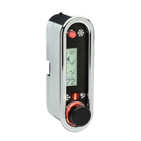 Digital Climate Controller for Vintage Air Gen IV (Analog VHX Style) Vertical, Chrome Bezel, White Display