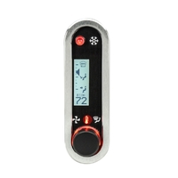 Digital Climate Controller for Vintage Air Gen IV (Analog VHX Style) Vertical, Silver Bezel, White Display