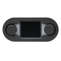 HDX-Style Climate Controls Air Gen-IV/Gen-V Gauge - Black Bezel, Silver Alloy Face