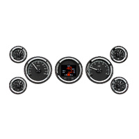 Universal 7 Gauge Round Analog HDX Instruments - Black Alloy Face, MPH