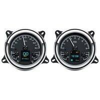 1947-1953 Chevy/GMC Pickup HDX Instruments - Black Alloy Face