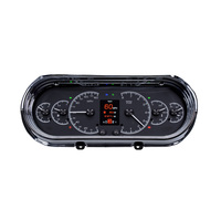1963-65 Chevy Nova HDX Instruments - Black Alloy Face