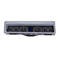 1966-67 Chevy Nova HDX Instruments - Black Alloy Face