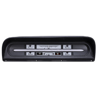 1967-72 Ford Pickup HDX Instruments - Black Alloy Face, MPH