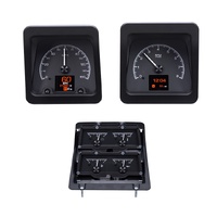 1969 Camaro w/ Console Gauges HDX Instruments - Black Alloy Face, MPH