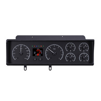 1970-72 Chevy Malibu/Non SS Chevelle/El Camino HDX Instruments - Black Alloy Face, MPH