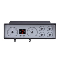 1970-72 Chevy Malibu/Non SS Chevelle/El Camino HDX Instruments - Silver Alloy Face, MPH