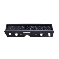 1971-76 Chevy Caprice/ Impala HDX Instruments - Black Alloy Face, MPH