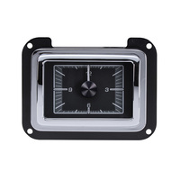 1940 Ford Clock for HDX Instruments w/Black Alloy Face