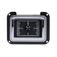 1940 Ford Clock for HDX Instruments w/Black Alloy Face