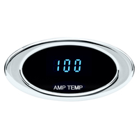 Ion Series Amplifier Temperature Sender - Chrome Bezel, Teal Display