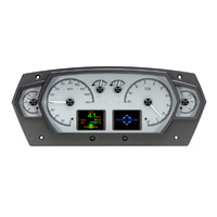 Universal 6 Gauge Competition Analog HDX Instruments - Silver Alloy Face, KPH