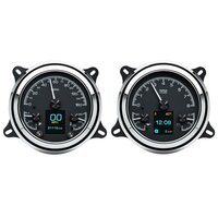 1947-1953 Chevy/GMC Pickup MDX Instruments (Metric) - Black Alloy Face