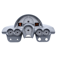 1958-62 Chevy Corvette HDX Instruments - Silver Alloy Face, KPH