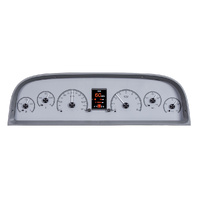 1960-63 Chevy Pickup HDX Instruments - Silver Alloy Face, KPH